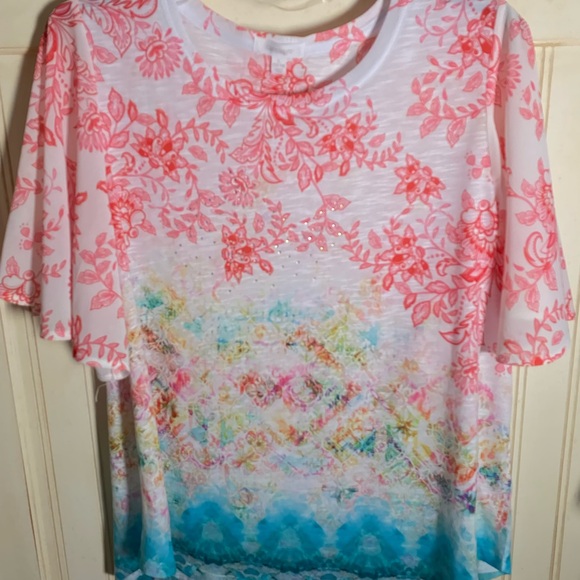 Women’s flutter sleeve top size large 12-14 - Picture 6 of 9